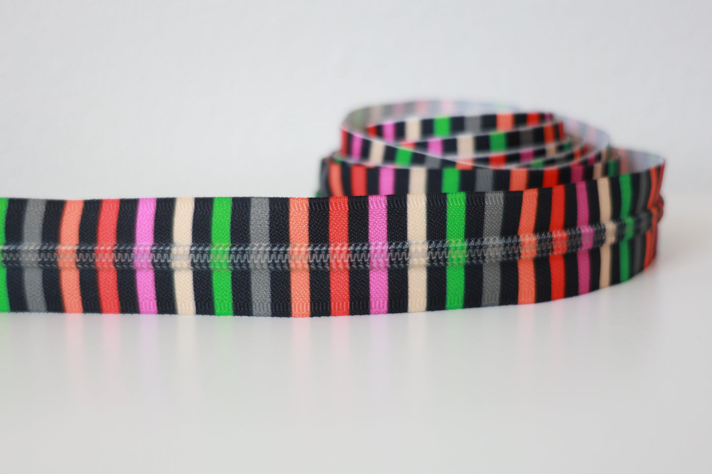 Fall Stripes Zipper Tape - RTS