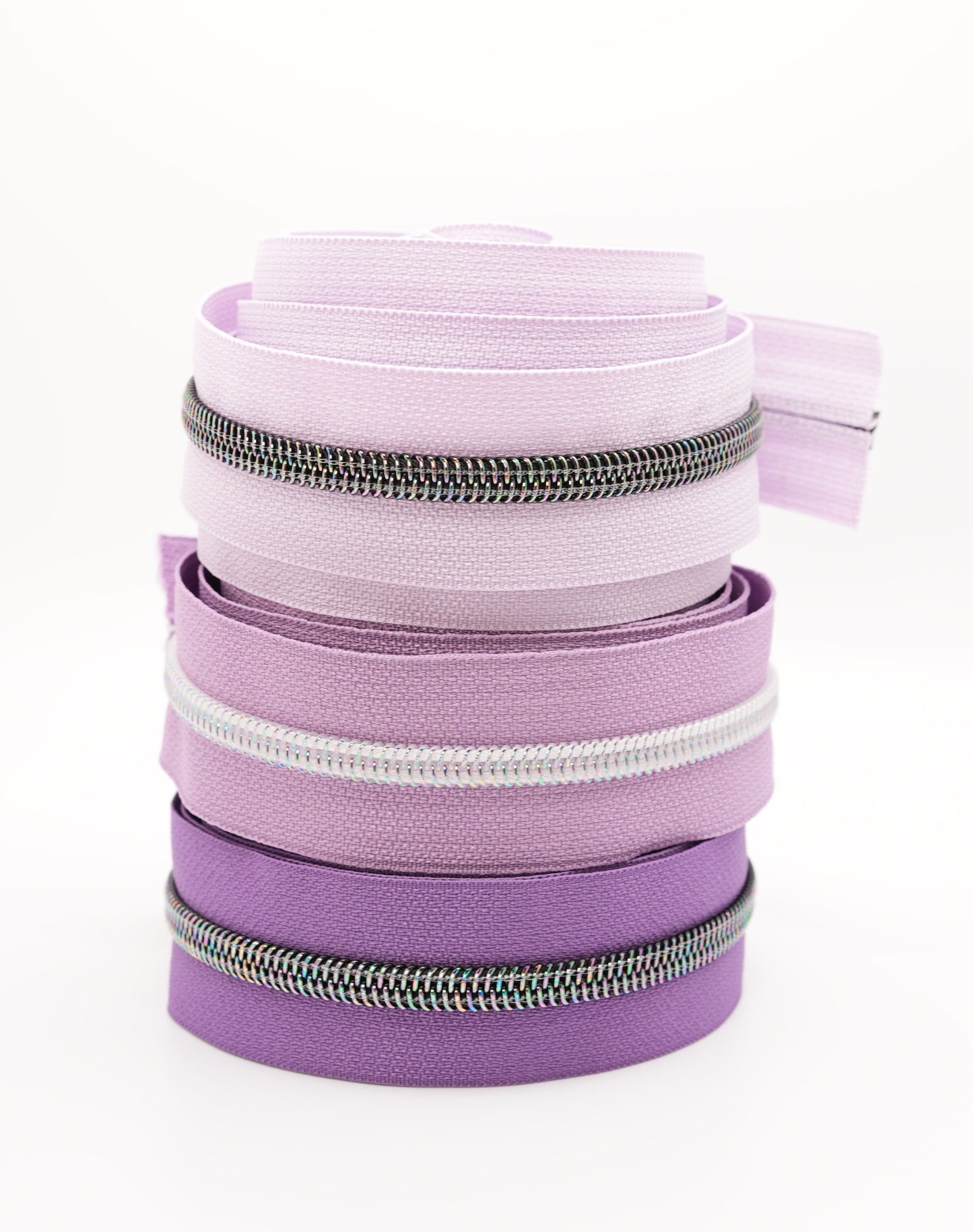 Purples | Iridescent Zipper Tapes | RTS