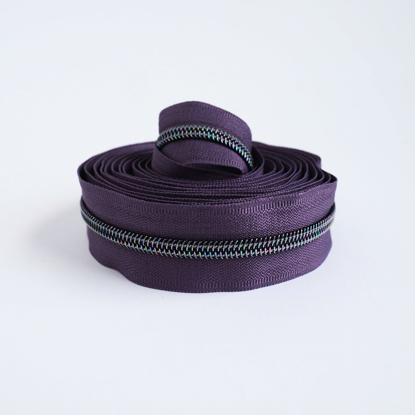 Amethysts Iridescent Zipper Tape - RTS