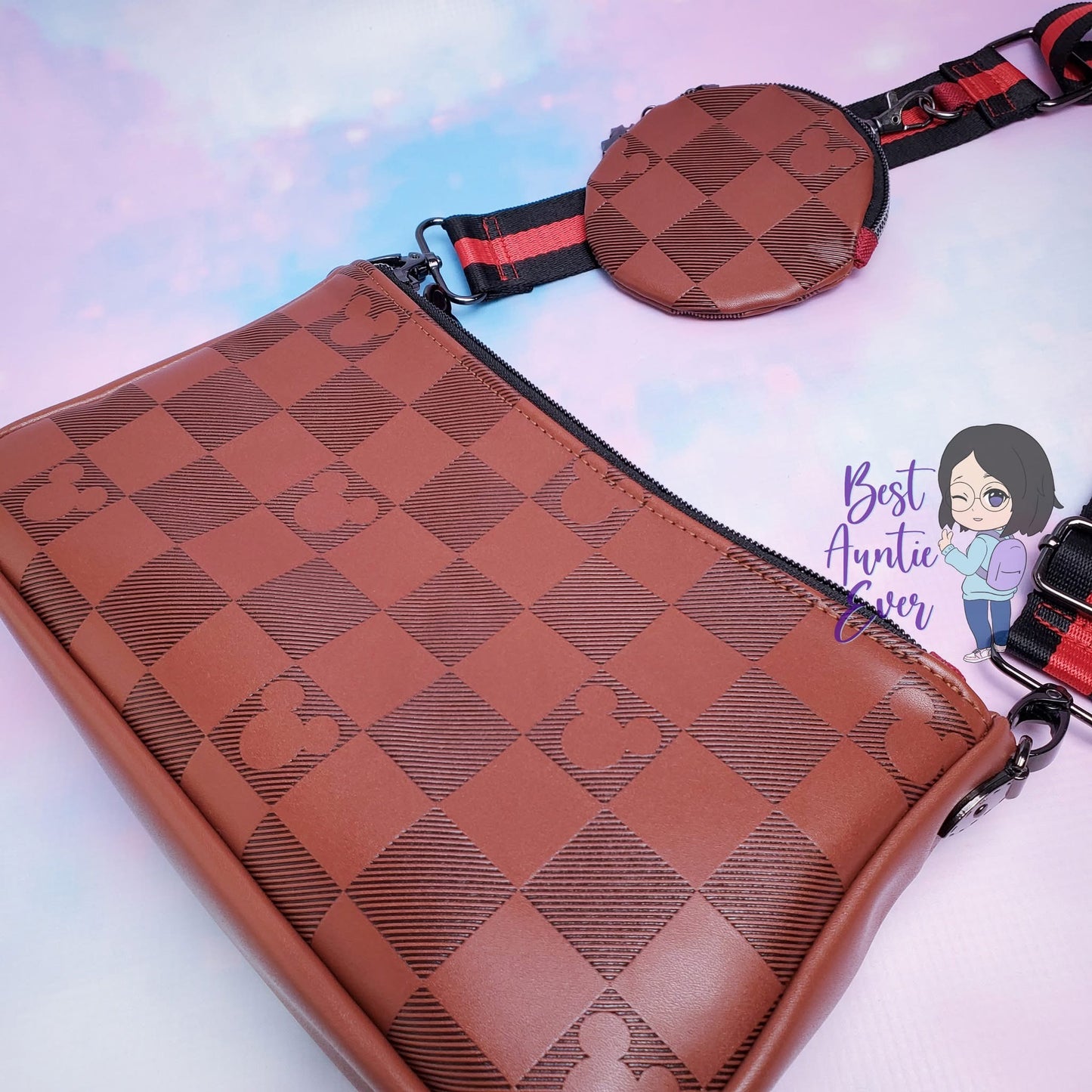 CHECKERED MOUSE DEBOSSED VINYL | RTS