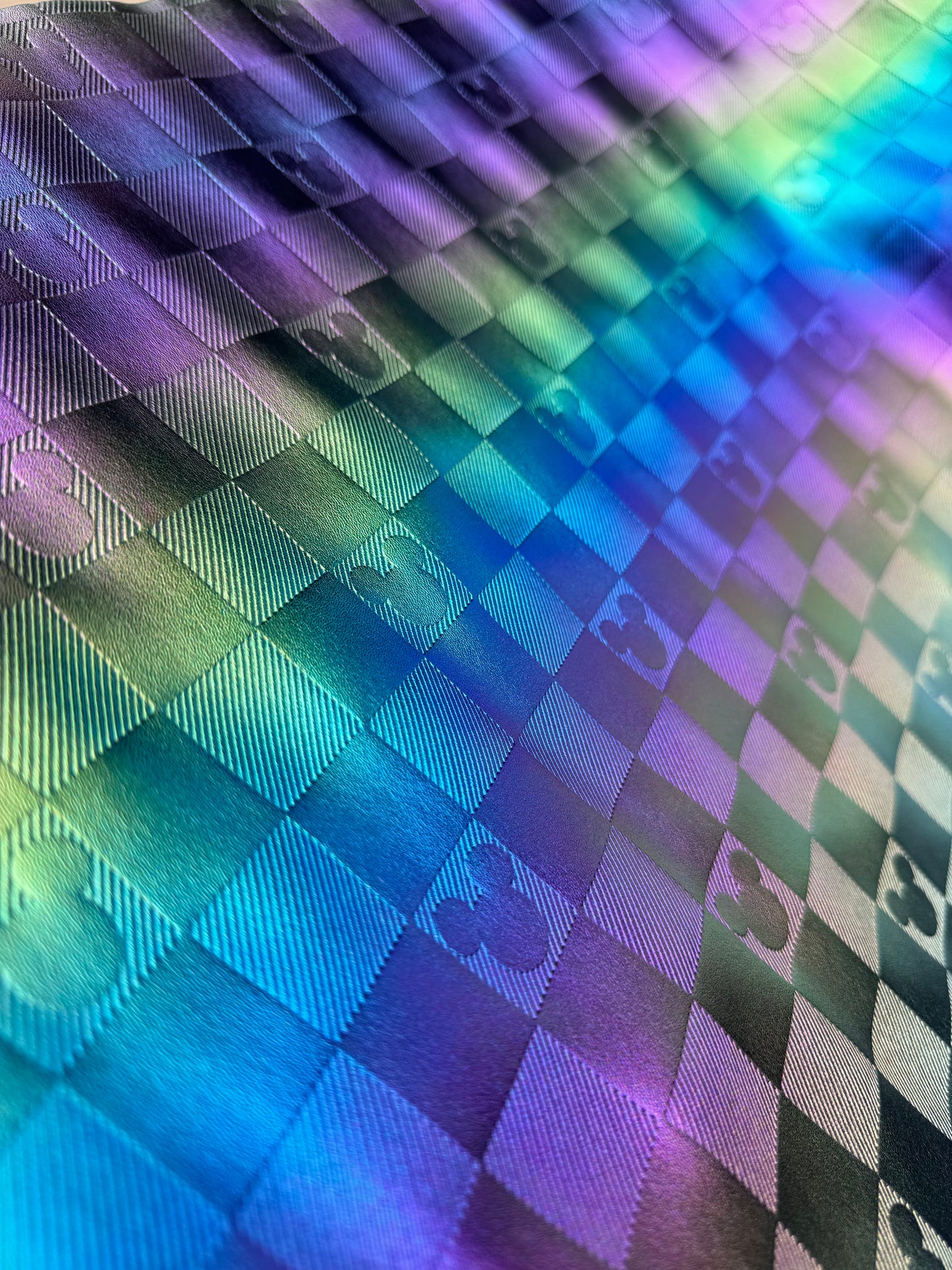 CHECKERED MOUSE DEBOSSED VINYL | RTS