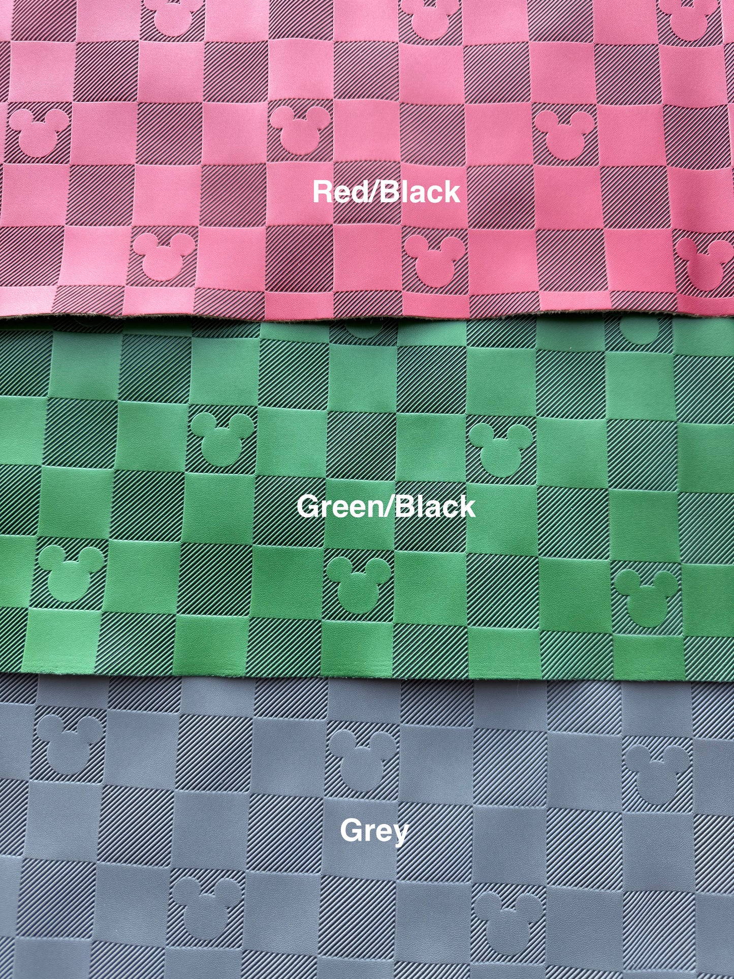 CHECKERED MOUSE DEBOSSED VINYL | RTS