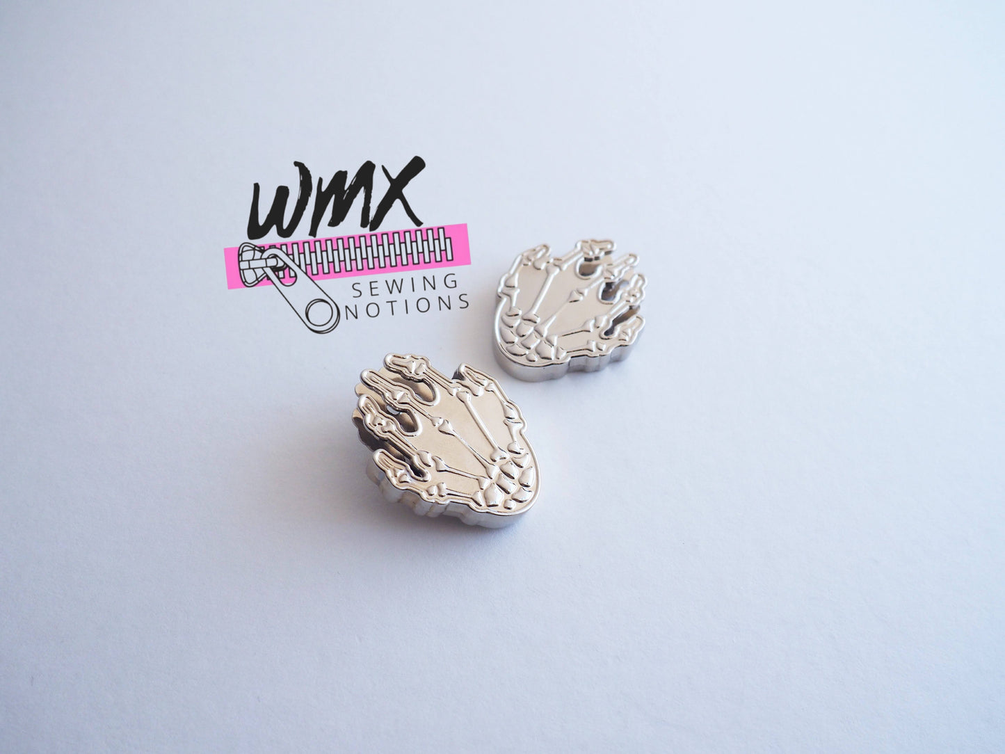 Skeleton Hands 1" Strap Ends - RTS