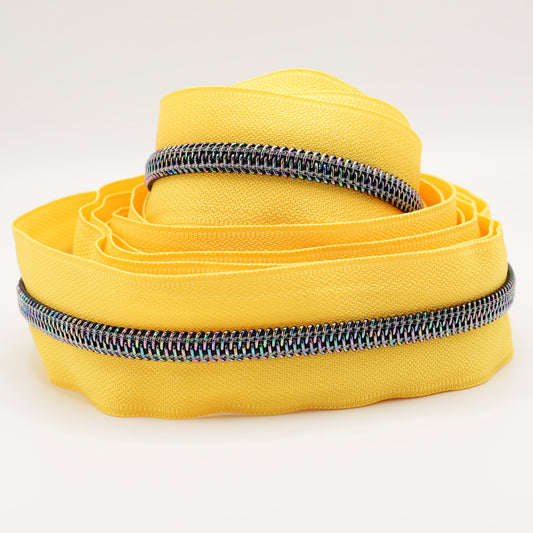 Yellows | Iridescent Zipper Tapes | RTS