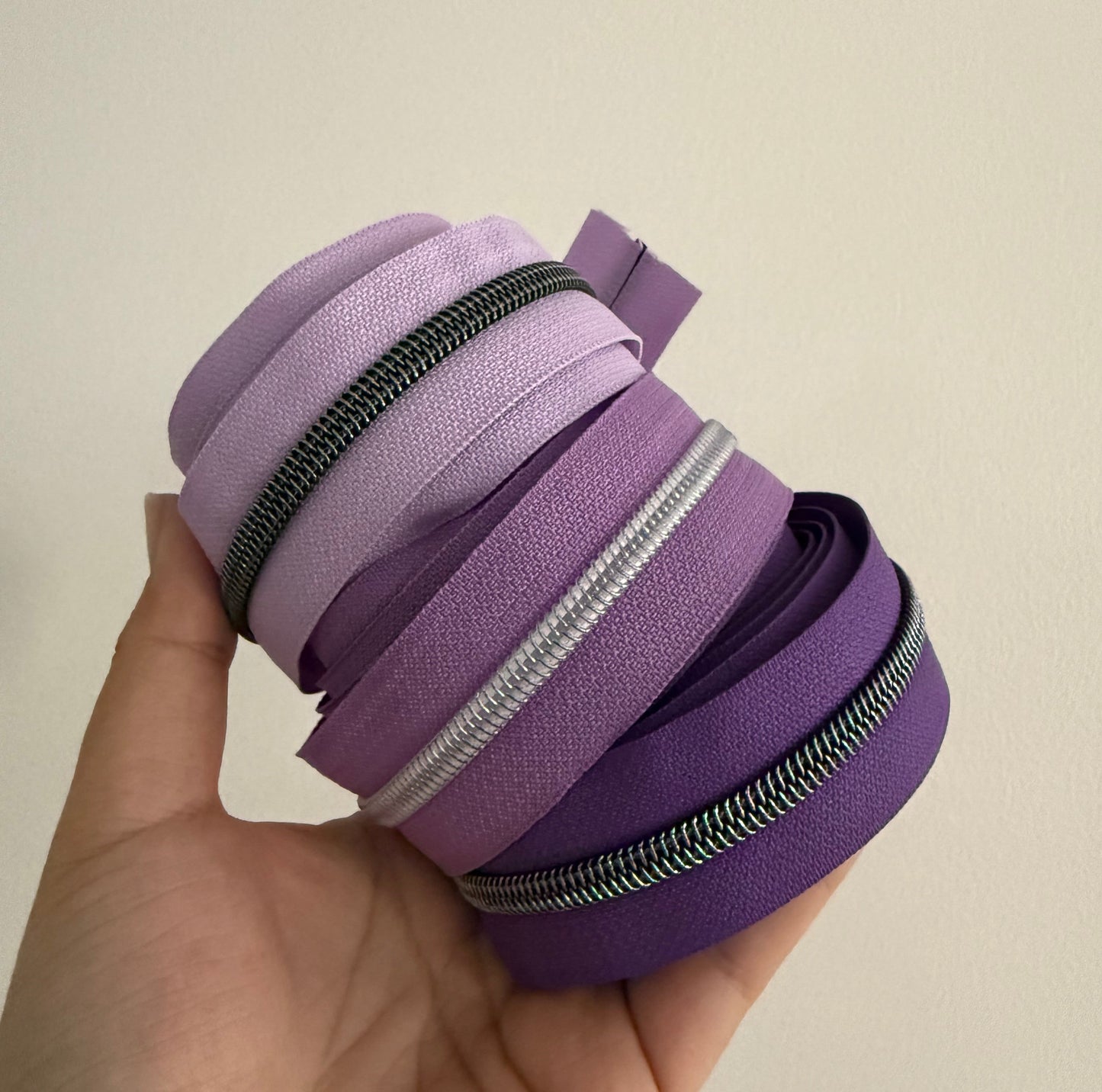 Purples | Iridescent Zipper Tapes | RTS