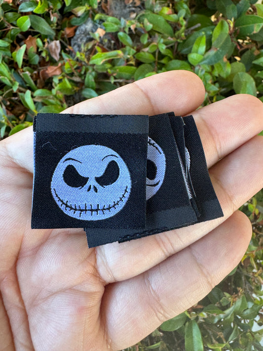 Confused Skeleton GITD Woven Label | 5-pack | RTS
