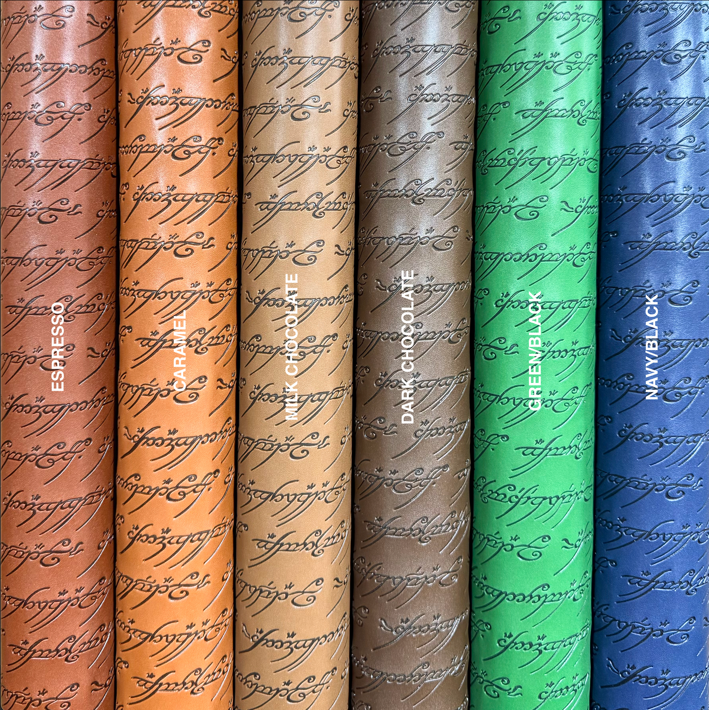 SCRIPT TWO-TONE DEBOSSED VINYL | RTS