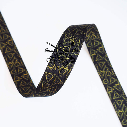 Always Black and Gold Webbing - 1" - RTS
