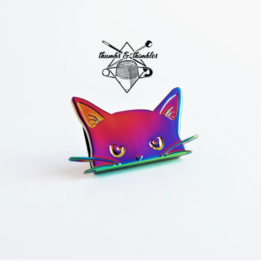 Angry Peeping Cat Magnet - RTS
